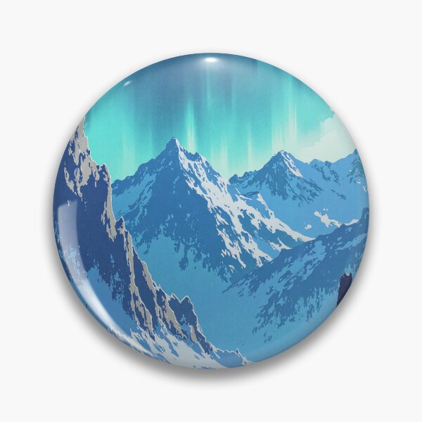 Item preview, starlight aurora a dance amongst ice peaks designed and sold by MadeByHaresShop.