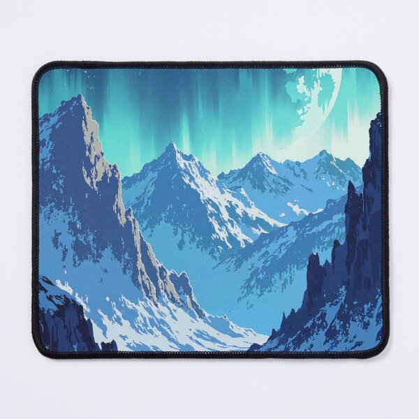 Item preview, starlight aurora a dance amongst ice peaks designed and sold by MadeByHaresShop.