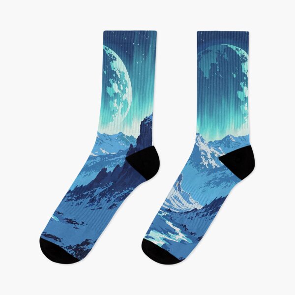 Item preview, starlight aurora a dance amongst ice peaks designed and sold by MadeByHaresShop.