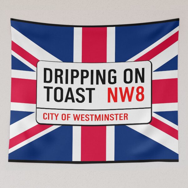 Item preview, Classic London Dripping On Toast Road Sign V1d designed and sold by RetrospectUK.