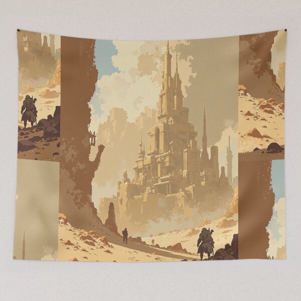 Item preview, Sand echoes ruins of utopia designed and sold by MadeByHaresShop.