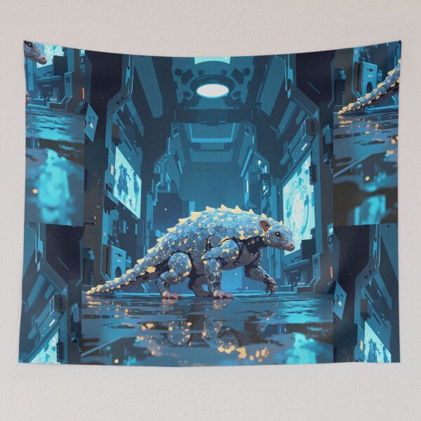 Item preview, Neopangolin symbiosis nature meets technology designed and sold by MadeByHaresShop.