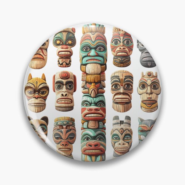 Item preview, Tiki Totem Vibes: Cool Wooden Tiki Artwork on T-Shirts, Decals & More! designed and sold by Ignorant-Artist.