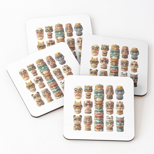 Item preview, Tiki Totem Vibes: Cool Wooden Tiki Artwork on T-Shirts, Decals & More! designed and sold by Ignorant-Artist.