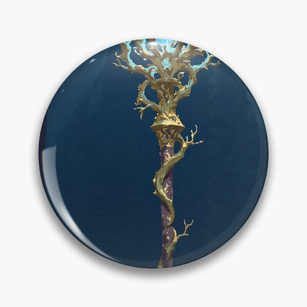 Item preview, Radiant caged gem a gilded staff and shadows designed and sold by MadeByHaresShop.