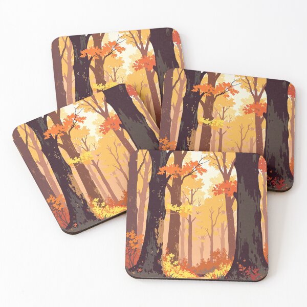 Item preview, Autumnal enchantment pathways through glowing gold designed and sold by MadeByHaresShop.