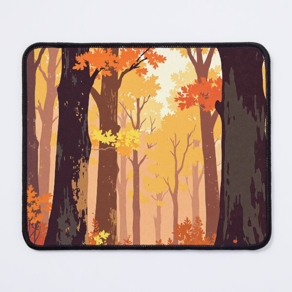 Item preview, Autumnal enchantment pathways through glowing gold designed and sold by MadeByHaresShop.
