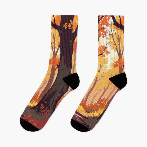 Item preview, Autumnal enchantment pathways through glowing gold designed and sold by MadeByHaresShop.