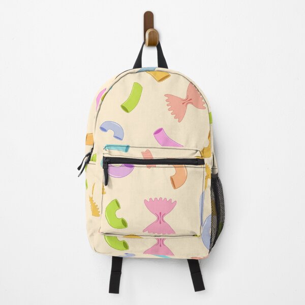 Item preview, Cool fun pasta macaroni colorful pattern on light yellow designed and sold by PLdesign.