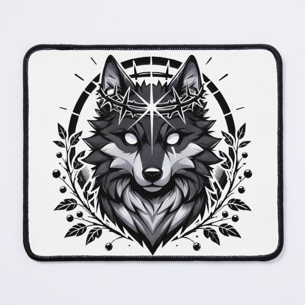 Item preview, Wolf with Crown of Thorns designed and sold by jusyknovoa.