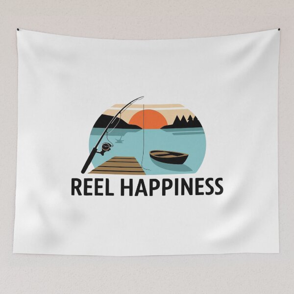 Item preview, Reel Happiness Fishing lover & angler designed and sold by BLZART.