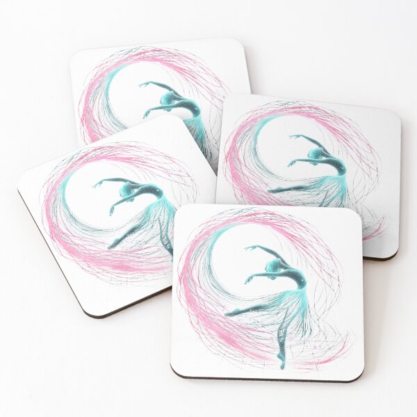 Item preview, Abstract Digital Dancer Composed of Neon Light and Energy Lines designed and sold by Creative88Art.