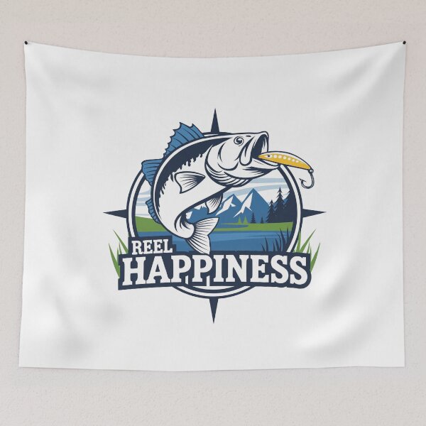 Item preview, Reel Happiness Fishing lover & angler designed and sold by BLZART.
