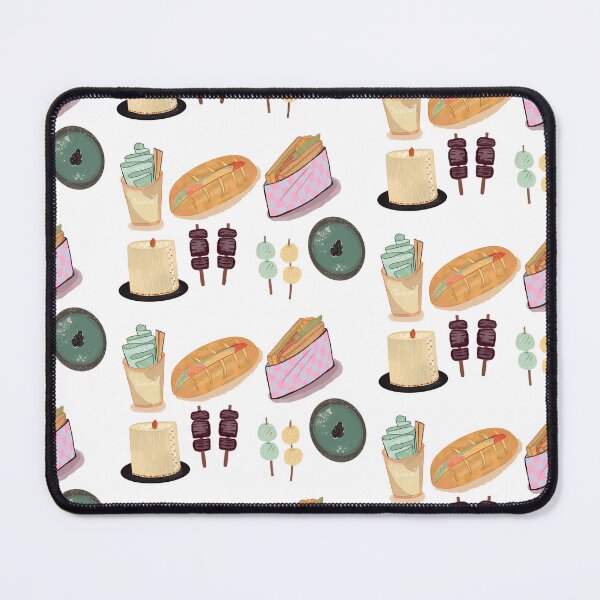 Item preview, Food sticker includes buns crepe sandwich meat stick, mochi, cake. And bean cake  designed and sold by tenkenryujin.