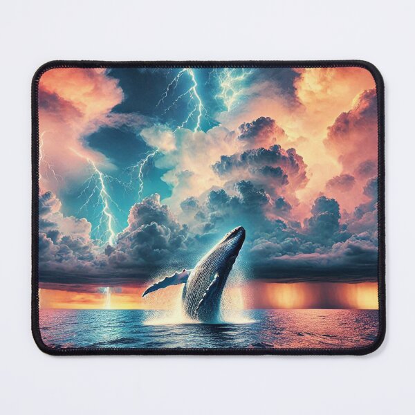 Item preview, Majestic Whale Breach designed and sold by Sadia Jannat.