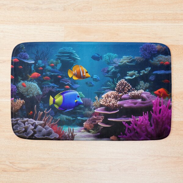 Item preview, Tropical Fish Swimming in Vibrant Coral Reef designed and sold by anytka.