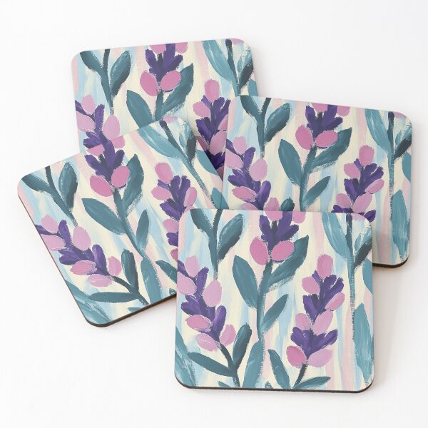 Item preview, Lavender blooms colorful textured painting designed and sold by SUNED.