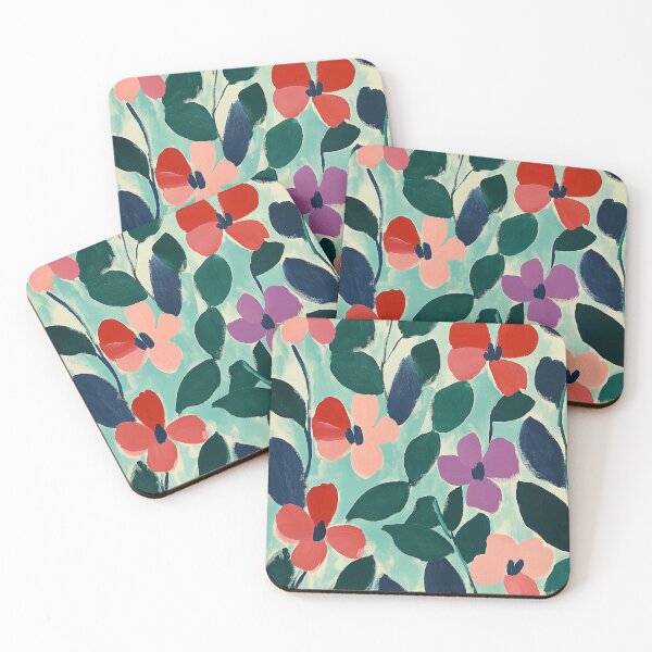 Item preview, Geraniums colorful floral pattern designed and sold by SUNED.