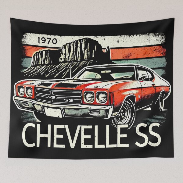 Item preview, 1970 Chevelle SS Muscle Car designed and sold by CreepyCornerArt.