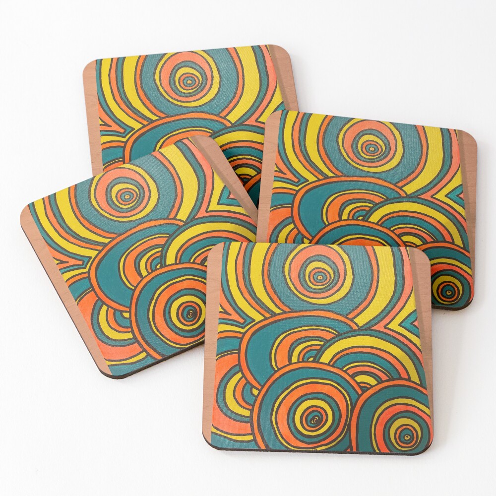 Item preview, Coasters (Set of 4) designed and sold by Rabble-Dabble.