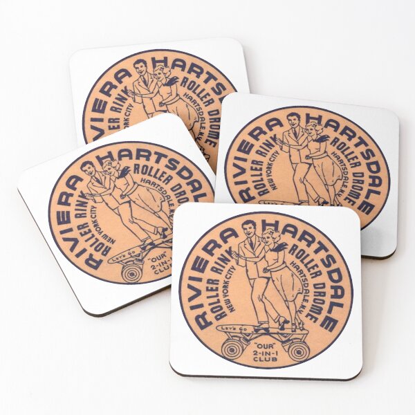 Item preview, Riviera Roller Rink New York City Hartsdale Roller Drome Hartsdale New York Roller Skating Rink Sticker Decal Label designed and sold by tislord.