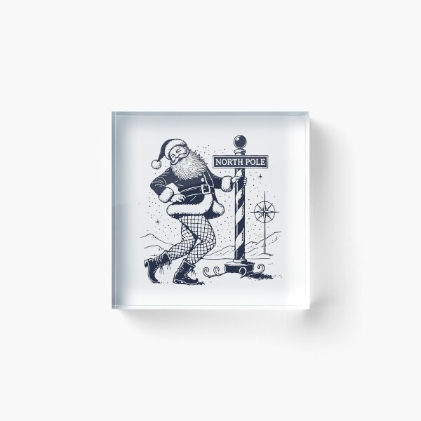 Item preview, Lustig Weihnachten Santa Pole Dance designed and sold by LuminOrb.