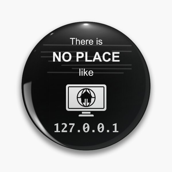 Item preview, There is no place like 127.0.0.1 - Funny Poster for Coders - IT Admin Hacker Art - Nerdy designed and sold by aurielphoenix.