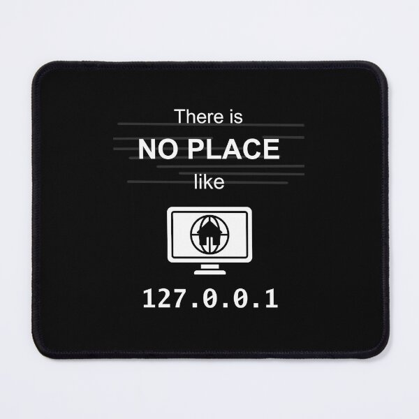 Item preview, There is no place like 127.0.0.1 - Funny Poster for Coders - IT Admin Hacker Art - Nerdy designed and sold by aurielphoenix.