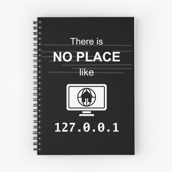 Item preview, There is no place like 127.0.0.1 - Funny Poster for Coders - IT Admin Hacker Art - Nerdy designed and sold by aurielphoenix.