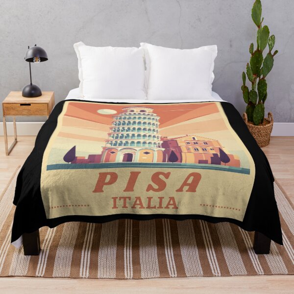 Item preview, Leaning Tower of Pisa Italy Retro Travel Art designed and sold by MaateoDesign.