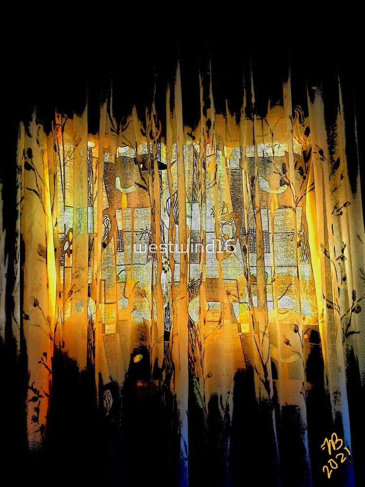 Thumbnail 3 of 3, Sticker, Autumn Window designed and sold by westwind16.