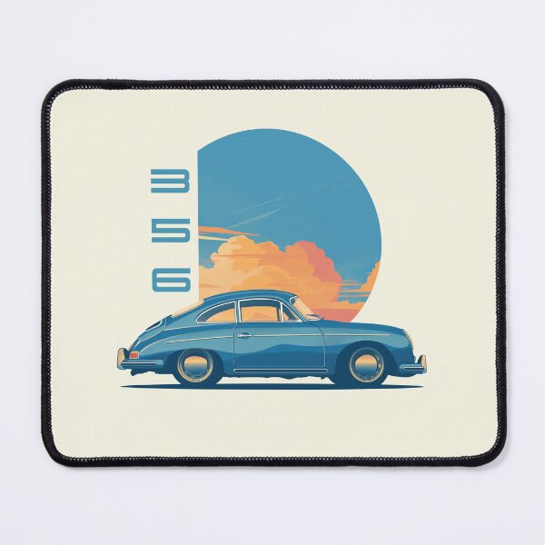 Item preview, Blue Porsche 356 Sunset illustration designed and sold by blackdogshop.