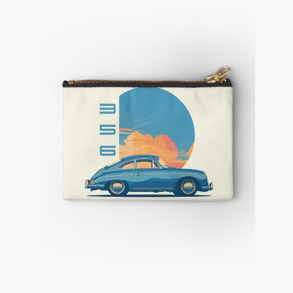Item preview, Ilustración del atardecer del Porsche 356 azul designed and sold by blackdogshop.