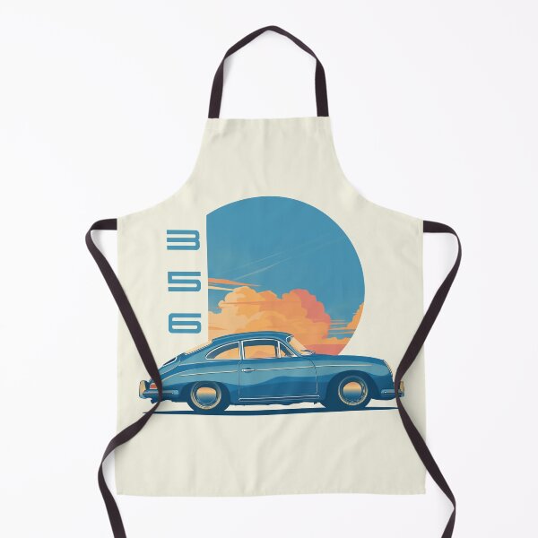 Item preview, Blue Porsche 356 Sunset illustration designed and sold by blackdogshop.