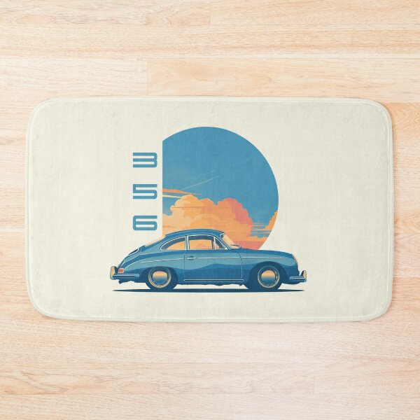 Item preview, Blue Porsche 356 Sunset illustration designed and sold by blackdogshop.