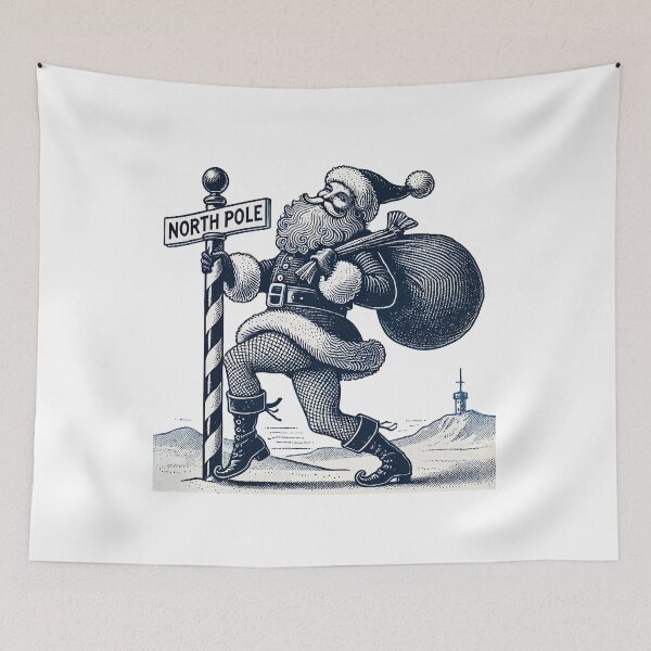 Item preview, Lustig Weihnachten Pole Dance Santa designed and sold by LuminOrb.