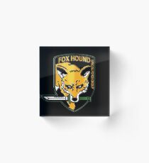 Foxhound Crest Acrylic Block