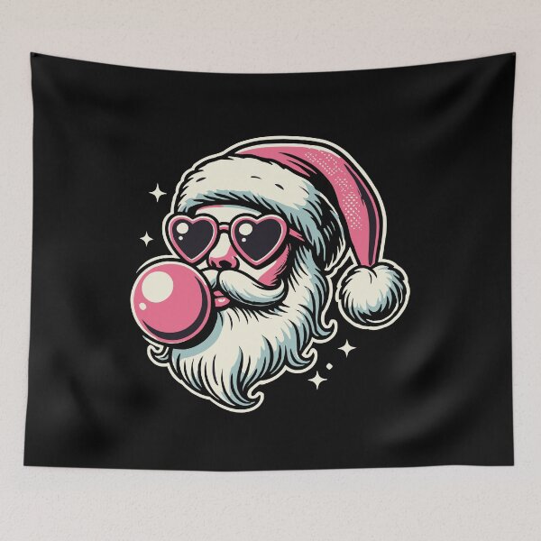 Item preview, Sigma Santa With Heart Glasses And Chewing Gum designed and sold by LuminOrb.