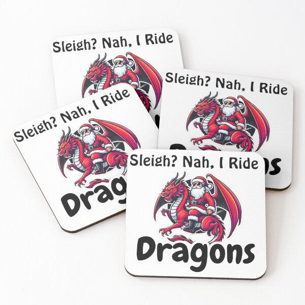 Item preview, Sleigh? Nah, I Ride Dragons! designed and sold by StylesMingle.