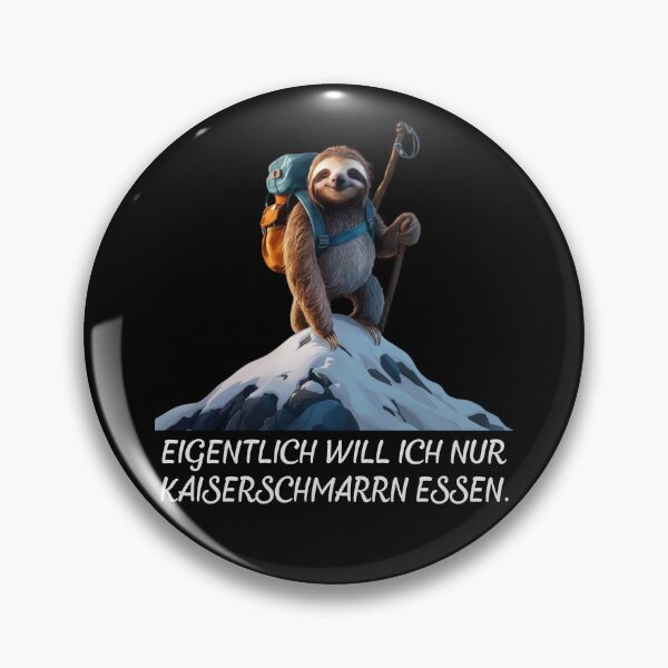 Item preview, Eigentlich Will Ich Nur Kaiserschmarrn essen- Faultier Klettert Auf Einen Schneebedeckten Berg - lustiges Zitat  designed and sold by Smix Pixels.