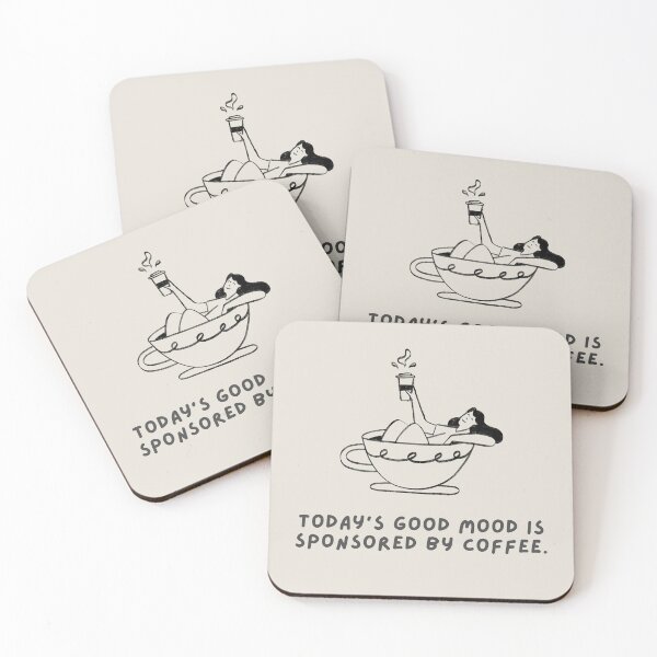 Item preview, Good mood is sponsored by coffee designed and sold by Jovanadesign101.