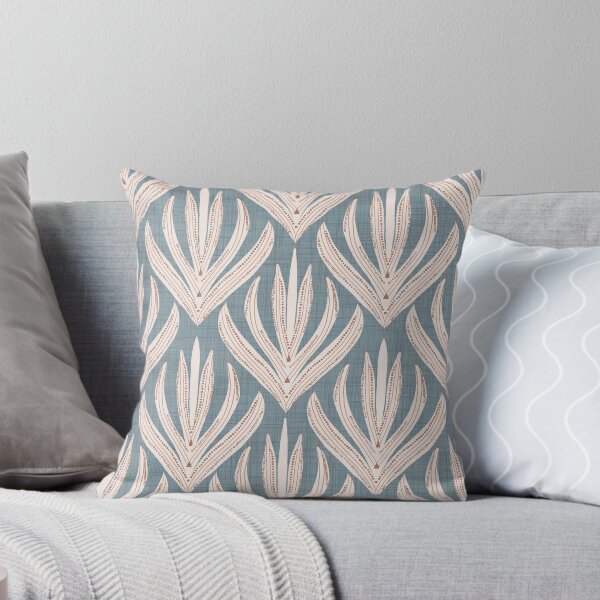 Item preview, Retro Folk Leaf Arona PANTONE 16-4109 - Mid Century Modern Botanical designed and sold by susycosta.