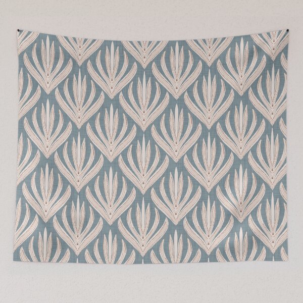 Item preview, Retro Folk Leaf Arona PANTONE 16-4109 - Mid Century Modern Botanical designed and sold by susycosta.