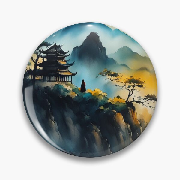 Item preview, Mountainside Pagoda designed and sold by SpunkySpaniel.