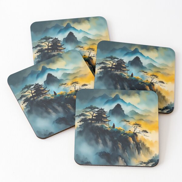 Item preview, Mountainside Pagoda designed and sold by SpunkySpaniel.