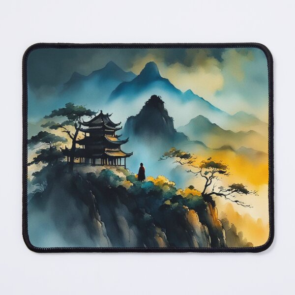 Item preview, Mountainside Pagoda designed and sold by SpunkySpaniel.