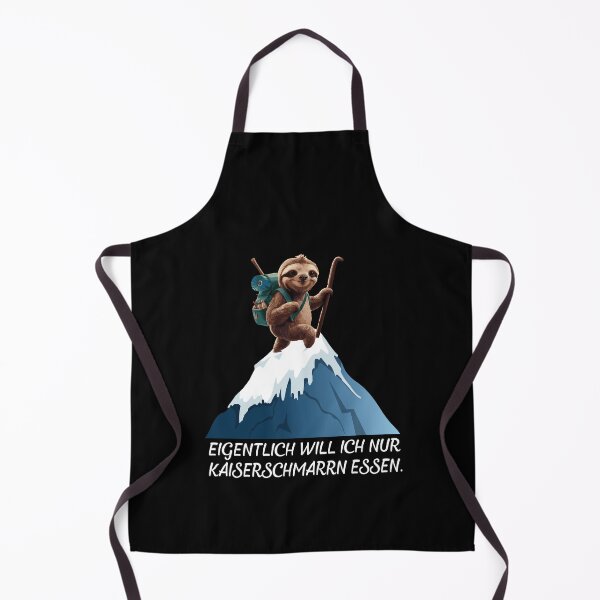 Item preview, Eigentlich Will Ich Nur Kaiserschmarrn essen - Faultier Klettert Auf Einen Schneebedeckten Berg - lustiges Zitat  designed and sold by Smix Pixels.
