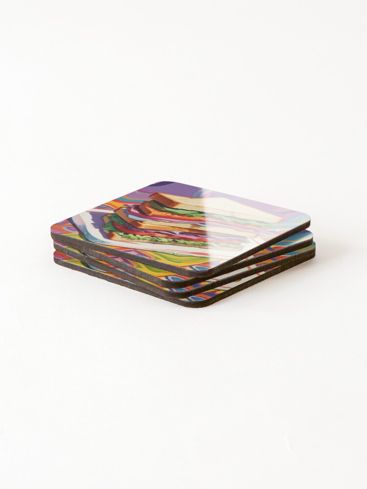 Thumbnail 4 of 5, Coasters (Set of 4), Stacked Perfection designed and sold by S-R-TDesign.