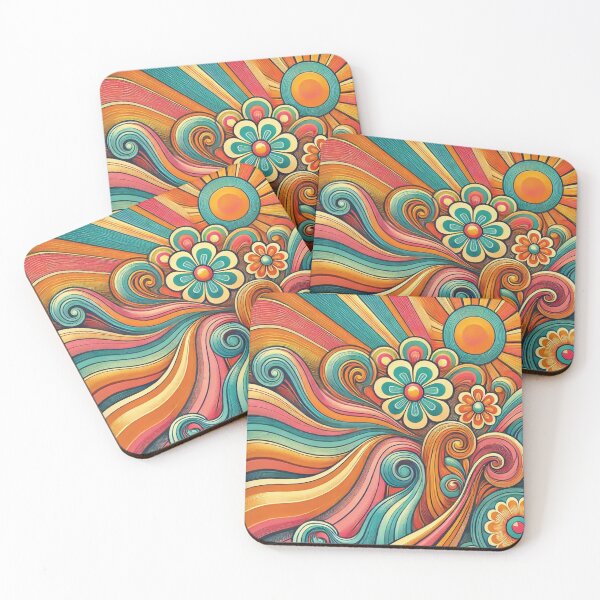 Item preview, Psychedelic Design – Bold Swirls and Retro Vibes designed and sold by PawtopiaDesigns.