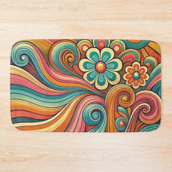 Item preview, Psychedelic Design – Bold Swirls and Retro Vibes designed and sold by PawtopiaDesigns.